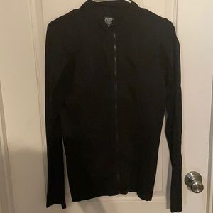 Pink seamless zip up long sleeve